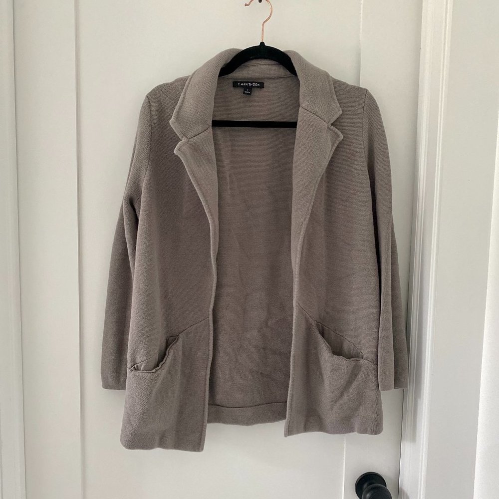 41 Hawthorn Maren Open Sweater Jacket Taupe Size Small